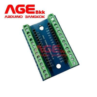 บอร์ดขยายขา Arduino Nano V1.0 แบบ screw terminal, Arduino Nano Screw Terminal Shield Expansion Board