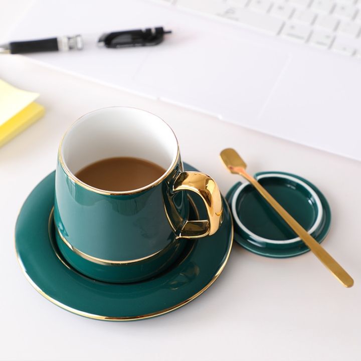retro-luxurious-style-coffee-cup-with-spoon-coaster-lid-luxury-retro-ceramic-cup-mat-milk-tea-mug-gifts-water-bottle-drinkware