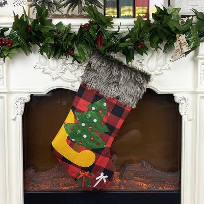Personalized Christmas Stockings Christmas Decoration Fireplace Hanging Ornaments Family Holiday Decorations