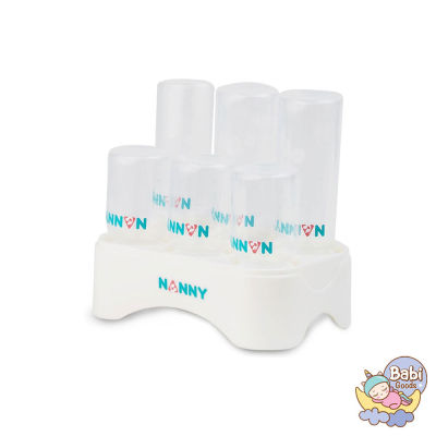 NANNY กล่องคว่ำขวดนม ที่คว่ำขวดนม 6 ช่อง มี Microban ป้องกันแบคทีเรีย