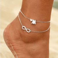 【hot】﹉▽✲  26 Letters Anklets Foot Ankle Female Fashion   Bangle Birthday Leg Chain Gifts New Trend