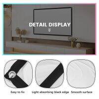 Projector Screen for Home Theater HD White Foldable Anti-Crease