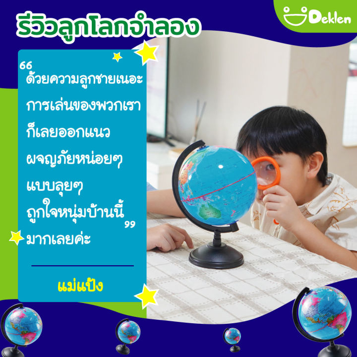 deklen-tiny-world-ลูกโลกจำลอง-อุปกรณ์วิทยาศาสตร์-แผนที่โลก-ทวีป-สื่อการเรียนการสอนเรื่องภูมิศาสตร์-โลกของเรา