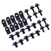 60Pcs2ชุดเครื่องยนต์ Shield Guard Push คลิป Nut Bolt Rivet ฝาครอบด้านล่างถาด Retainer Fastener Fit สำหรับ Nissan Qashqai 2014-2020