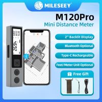 ZZOOI Mileseey M120 Pro Portable Laser Distance Meter Trenas USB Type C  Backlit Rechargeable Mini Rangefinder Measure Tools For Home