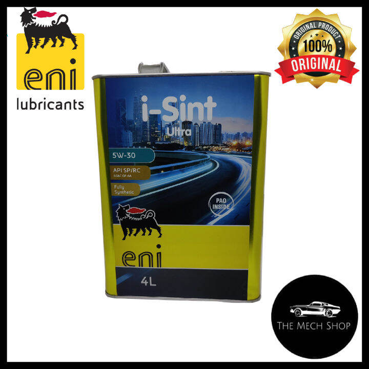 (100% Original) ENI I-Sint Ultra Fully Synthetic 5w30 Engine Oil 5W-30 ...