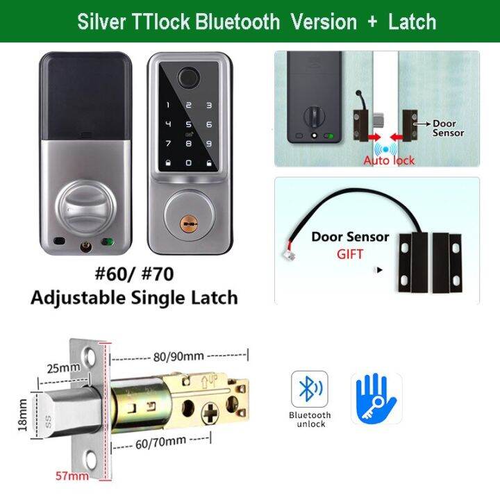 Smart Deadbolt Locks Tuya Wifi Biometric Fingerprint Auto Lock Ttlock ...