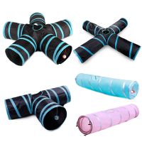 Indoor 2/3/4 5-way Collapsible Cat Tunnel Tube Kitty Tunnel Bored Cat Pet Toys Peek Hole Toy Cat Puppy Kitty Kitten Rabbit