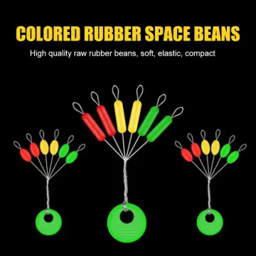 Rubber Float Stops Space Beans Oval Stopper Connector Line Buoys Fishing  Bobber