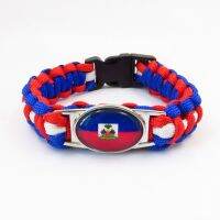 Infinity Love Haiti Flag Bracelet Fashion Haiti Men And Women Wrap Paracord Bracelets Freindship Lovers Bangles Gifts Replacement Parts