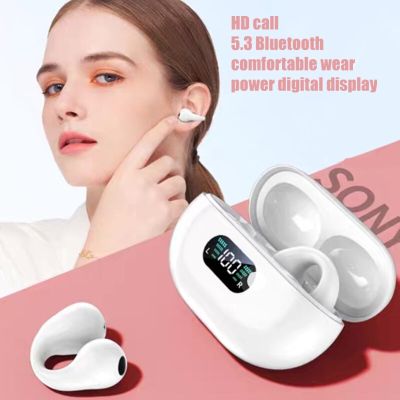 ZZOOI Upgrade TWS for Ambie Sound Earcuffs Ear Bone Conduction Earring Wireless Bluetooth Earphones Sport Headphones Earbuds For Phone