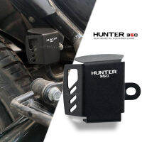 เหมาะสำหรับ Hunter 350 Hunter350รถจักรยานยนต์ด้านหลังน้ำมันเบรกอ่างเก็บน้ำยามปกปกป้องอลูมิเนียม