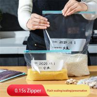 Save Zipper Durable Fresh-keeping Bag Convenient Moisture-proof Reusable Food Storage Bags Leak-proof Food Bag Food Preservation Food Storage Dispense