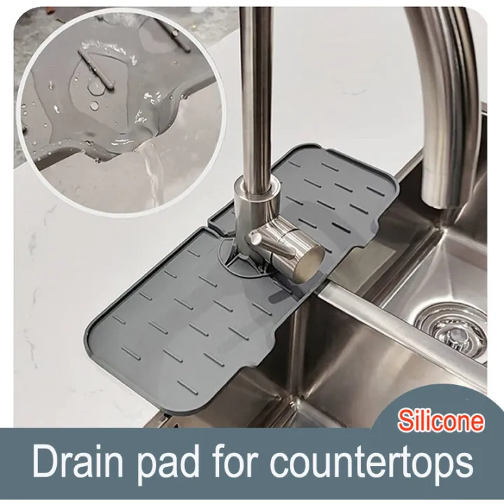 Silicone Dripper Tray for Countertop Silicone Faucet Pads Drip