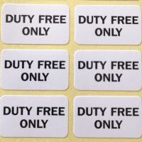 1200 labelslot DUTY FREE ONLY 25x15mm Self-adhesive sticker for shop sales, Item