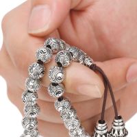 【Ready】? sterlg six-cracter mra Buddhist beads plated sterlg ve male female rosary strg