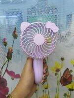 พัดลมพกพาชนิดด้ามจับญี่ปุ่น HAND ART FAN ชาร์จไฟได้ในตัว ด้วย USB ม้วนเก็บได้  ใช้งานต่อเนื่องได้นาน 2-4 ชม.แบตเตอรี่