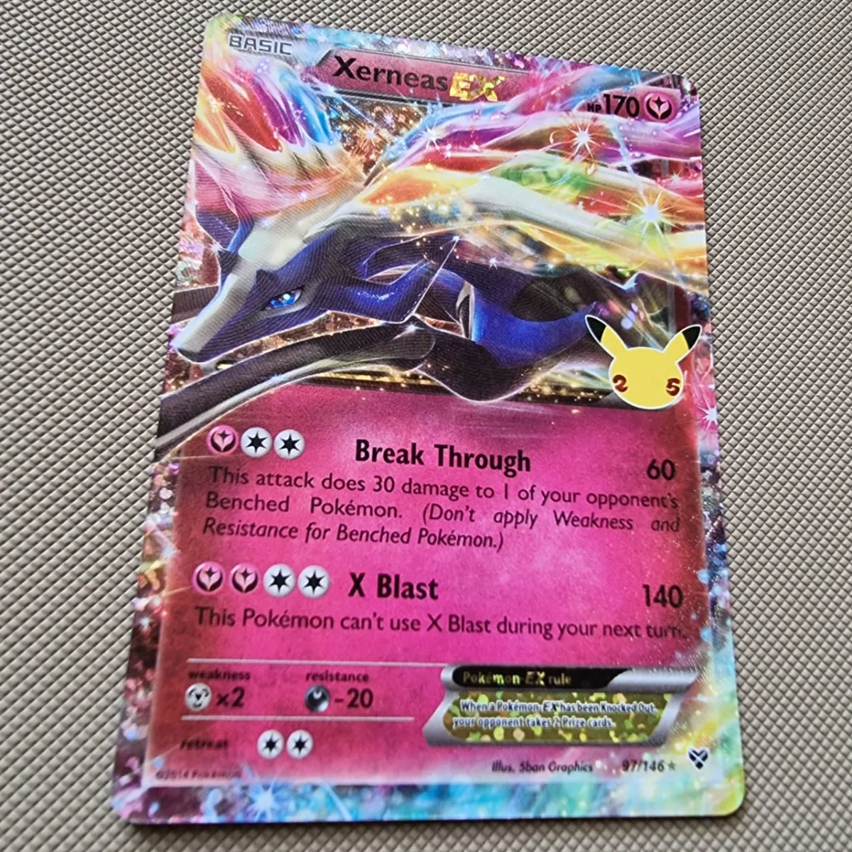 Pokemon TCG Singles (Original PTCG): XERNEAS EX 97/146 Textured Ultra Rare  Holographic (Celebrations Classic Collection) c/w Ultra Pro Acid Free  Sleeves & BCW Toploader | Lazada