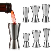 15/30 25/50 20/40 30/50ml Stainless Steel Measuring Cups Bar Party Wine Cocktail Shaker Dual Shot Jigger Liquid Drinks DIY Tools