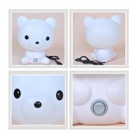 Cartoon Night light Cute panda bear table desk lamps Children Baby Sleep lamp For Bedroom bedside indoor decoration moon lamp