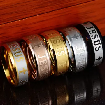 Mens hot sale christian rings