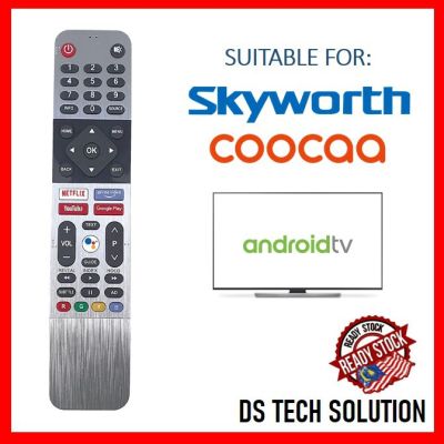 [MSIA STOCK] SKYWORTH COOCAA ANDROID REMOTE CONTROL REPLACEMENT พร้อม YOUTUBE NETFLIX PLAY &amp; PRIME VIDEO