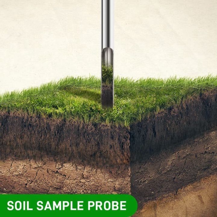 1-set-soil-sample-probe-12-2-inches-soil-sampler-soil-probes-for-soil-sampling-plant-care-lawn-garden-farm-5-bags-amp-1-brush