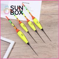 SUN BOX พกพาสะดวก ทุ่นลอยน้ำ แท่งไฟ พลาสติกครับ โฟม EVA Bobber ตกปลาลอยคืน ลูกบอล boia