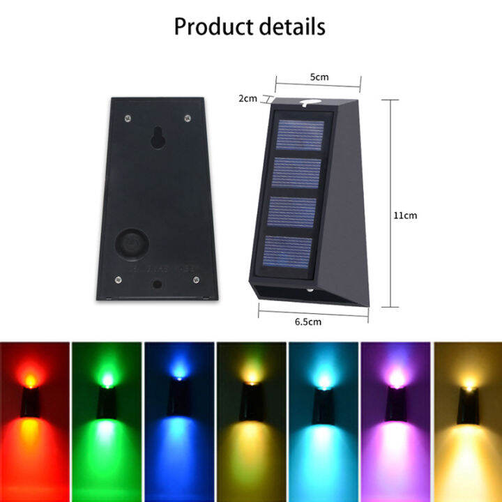 solar-led-lights-outdoor-fence-waterproof-wall-lights-7-colors-changing-for-garden-backyard-patio-yard-decor-solar-deck-lamp