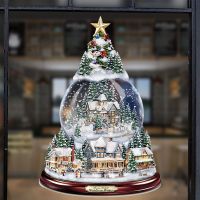 【cw】 New Year Decoration NewSnowman Window Glass DecorationPVC StickerWinter