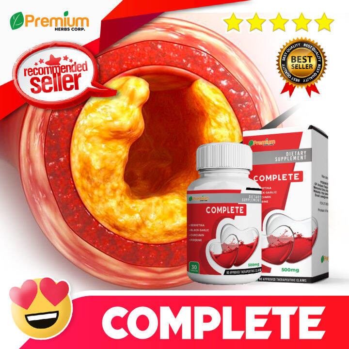 Complete Supplement (30 Capsules) with Serpentina Black Garlic Curcumin