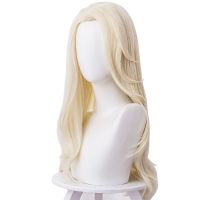 Fast Shipping Anime Elsa Wig Adult Princess Cosplay Elsa Wig 65Cm Straight Heat Resistant Synthetic Hair Wig Halloween Party Wig