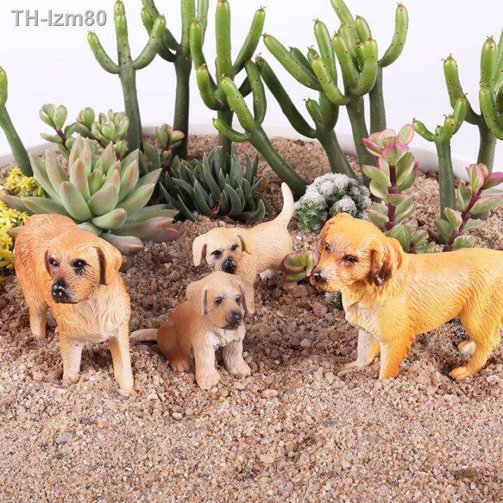 ของขวัญ-เด็กจำลองสัตว์ป่าเครื่องประดับชุด-golden-retriever-lechover-hound-ชุด