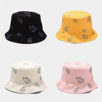 DISPUTESTORE82RE4 Topi Bucket ทรงผีเสื้อสำหรับฤดูใบไม้ผลิฤดูร้อนหมวกกันแดดใส่สบายแบบพับได้สองด้านหมวกชาวประมงกันแดดกลางแจ้ง