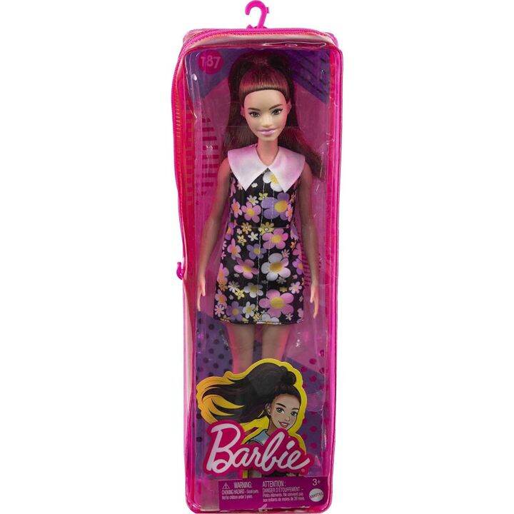 ตุ๊กตา-barbie-น่ารักๆแฟชั่นนิสต้าลายดอกไม้เด็กผู้หญิงชุดเข้าชุดแบบเดี่ยวเปลี่ยนเมคอัพแบบโต้ตอบของขวัญสำหรับเด็กเจ้าหญิงผมตรง