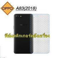 Oppo A83 ฟิล์มใส วัสดุคาร์บอนไฟเบอร์  ลายเคฟล่า3D   ติดหลังเครื่อง กันรอยขีดข่วนคราบเหงื่อคราบน้ำ รอยเคสกดทับ