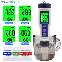 5 In 1เครื่องวัดอุณหภูมิแบบดิจิตอล Tdsecphsalinity Water Quality Monitor Tester สำหรับสระว่ายน้ำ,น้ำดื่ม,พิพิธภัณฑ์สัตว์น้ำ