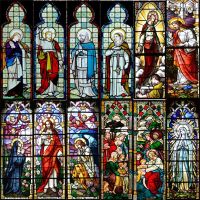 Vintage European Church Art Glass Film Privacy Self adhesive Window Stickers Waterproof Chapel Cling Home Decor Decals