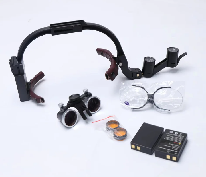 Dental Loupes Magnifier Surgical Headlights Presbyopic Glasses Head