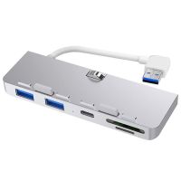 Rocketek อะลูมินัมอัลลอย USB 3.0 Hub 3พอร์ตอะแดปเตอร์ Splitter SD/TF เครื่องอ่านการ์ดและ Type-C สำหรับ iMac 21.5 27 PRO คอมพิวเตอร์