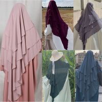 【YF】 Arab Veils Niqab Hijabs Eid Muslim Fashion Prayer Garment Women Long Khimar Hijab  Abaya Jilbab Ramadan Abayas Headwrap