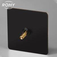 Brass toggle EU Power Socket With USB Vintage metal toggle knob 220V 1/2/3/4Gang.2Way 10A switch for living room Push Button