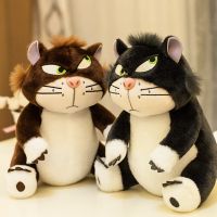 23cmDisney Kawaii Funny Lucifer Plush Keychain Doll Anime Bag Pendant Plush Toy Cute Bad Cat Doll For Birthday Gift Toy For Kids