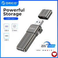 ORICO USB 3.0แฟลชไดรฟ์64GB, Memory Stick 64GB 260เมกะไบต์/วินาทีอ่าน Thumb พร้อมพวงกุญแจ USB แฟลชไดรฟ์โลหะ USB ไดรฟ์ข้อมูลจัดเก็บข้อมูลใช้งานร่วมกับคอมพิวเตอร์/แล็ปท็อป