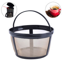 100 Mesh Coffee Filter Stainless Steel Coffee Filter Permanent Basket Style Reusable Golden Tone Coffee Filter Colanders Food Strainers