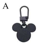 Mickey Zipper Head Detachable Zipper Head Luggage Jacket Zipper Clothes Free Boots Tool Shoes Pendant Tab Head Replacement Pull Q4M3