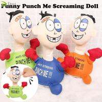 DEMI ของขวัญ Vent Screaming ความเครียดบรรเทา ตุ๊กตาพันช์มี Funny Punch Me Screaming Doll ป้องกันความเครียด พร้อมเสียง