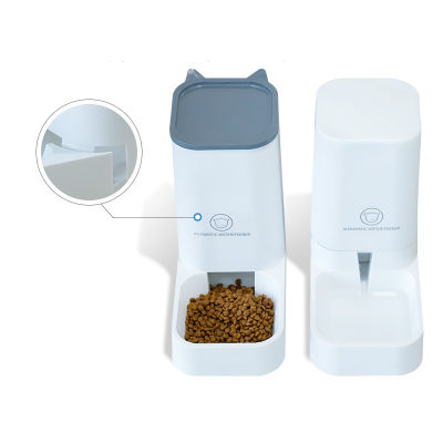 3.8L Gravity Pet Water Dispenser Cat Automatic Feeder Plastic Dog Water Bottle Food Water Dispenser Pet Feeding Bowl for Cat Dog