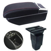 For PEUGEOT 206 Car Armrest Box Interior Retrofit Parts Storage Box For PEUGEOT 207 Easy To Install With USB LED Car Accessories