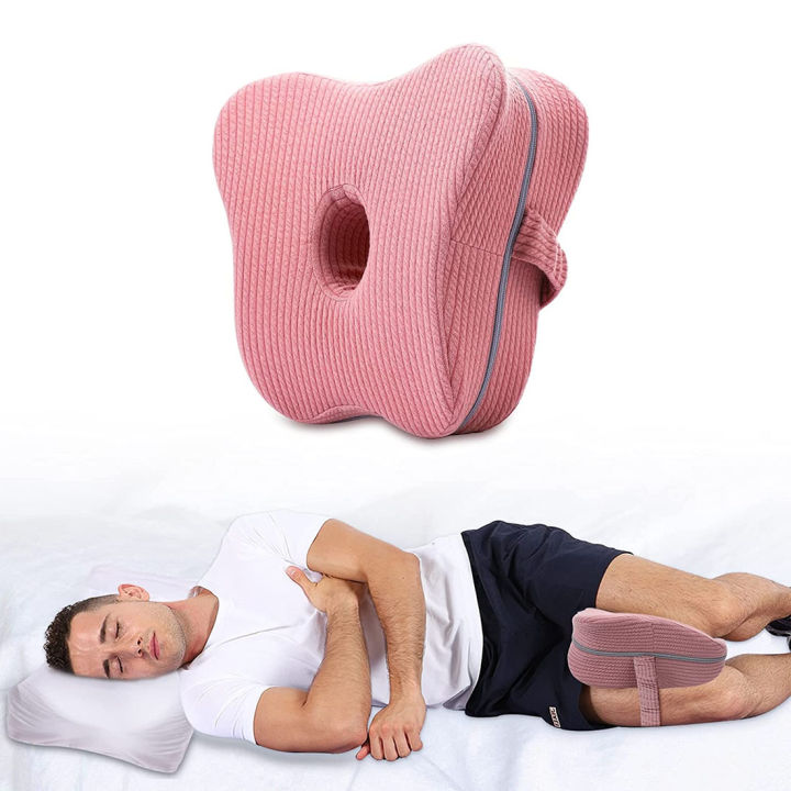 Knee Pillow for Side Sleepers, Memory Foam Leg Pillows for